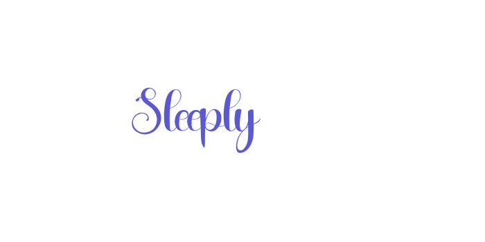 Sleeply Font Download