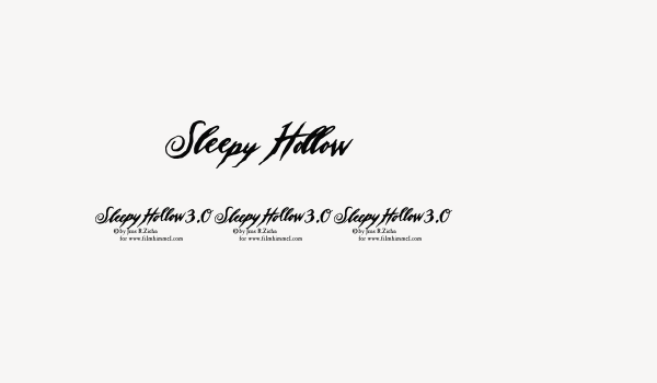 Sleepy Hollow 3.0 Font