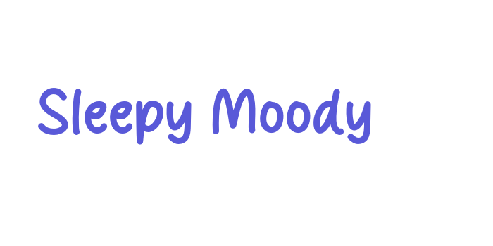 Sleepy Moody Font Download