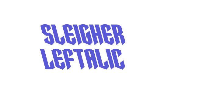 Sleigher Leftalic Font Download