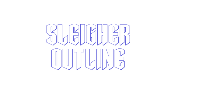 Sleigher Outline Font Download