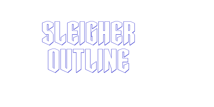 Sleigher Outline Font