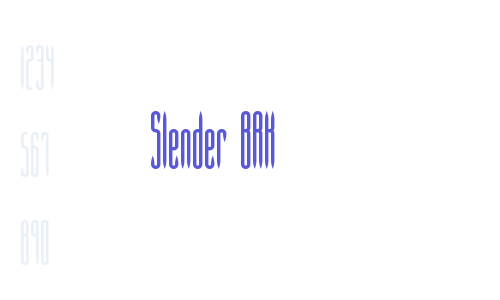 Slender BRK Font Download