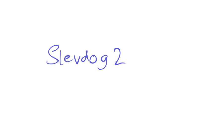 Slevdog 2 Font