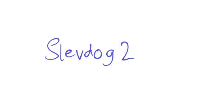 Slevdog 2 Font Download