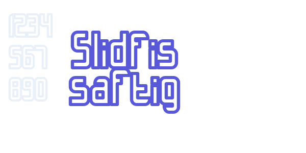 Slidfis saftig font free