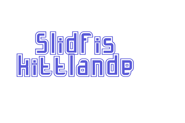 Slidfis kittlande Font