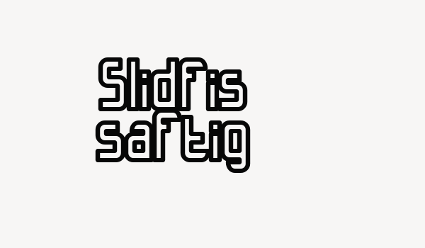 Slidfis saftig Font