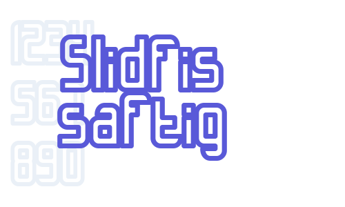 Slidfis saftig Font Download