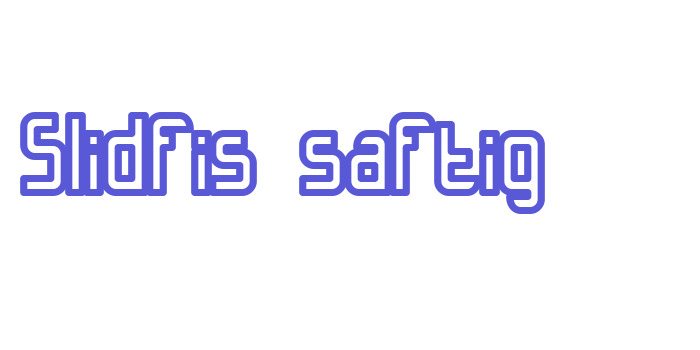 Slidfis saftig Font Download