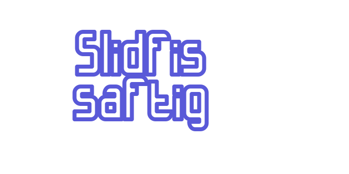 Slidfis saftig Font