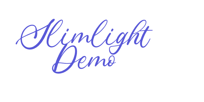 Slimlight Demo Font Download