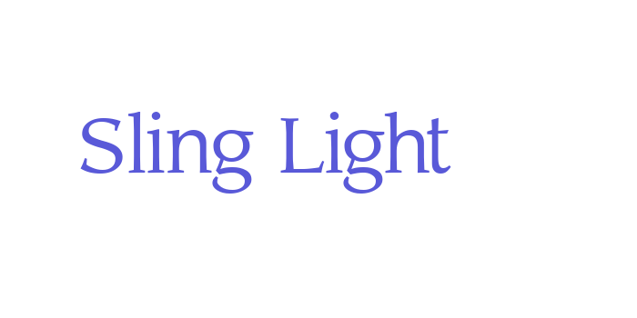 Sling Light Font Download