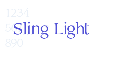 Sling Light-font-download