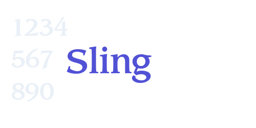 Sling-font-download