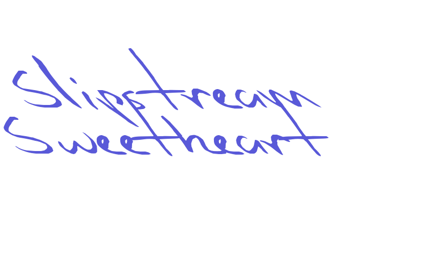 Slipstream Sweetheart Font Download