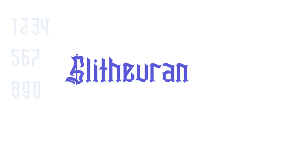 Slithevran font free