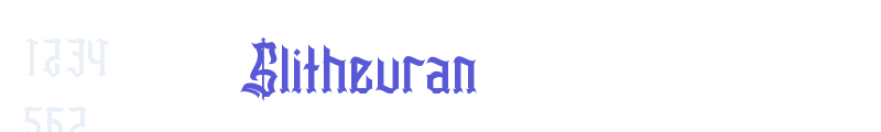 Slithevran font