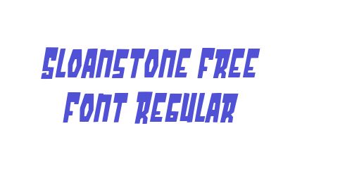 Sloanstone Free Font Regular-font-download
