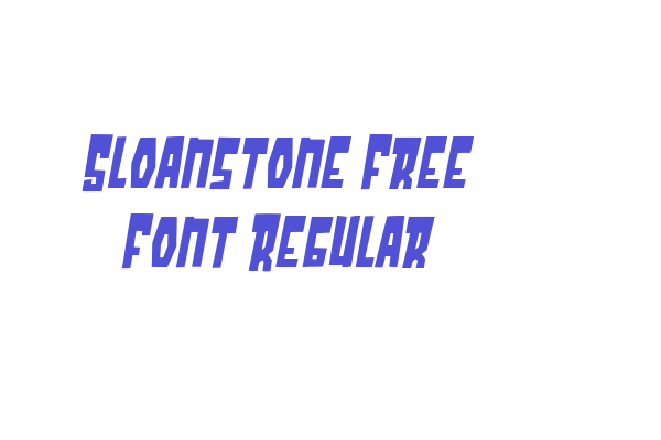 Sloanstone Free Font Regular