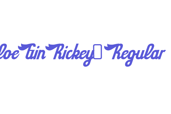 SloeGinRickey-Regular Font