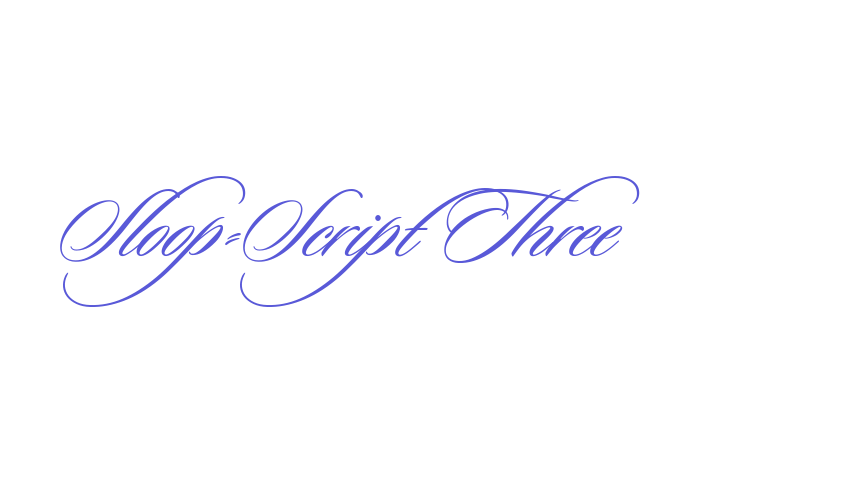 Sloop-Script Three Font