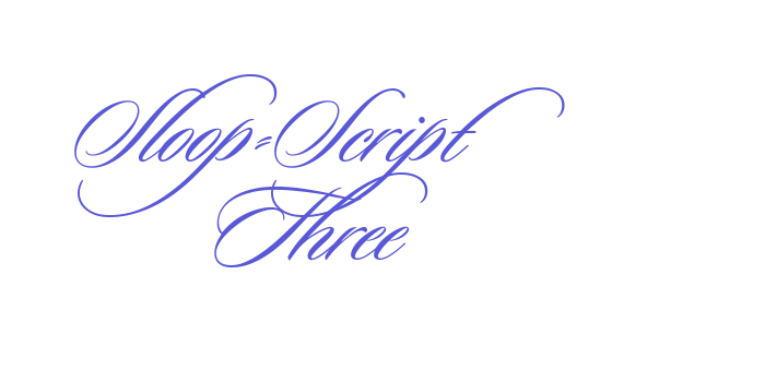 Sloop-Script Three Font