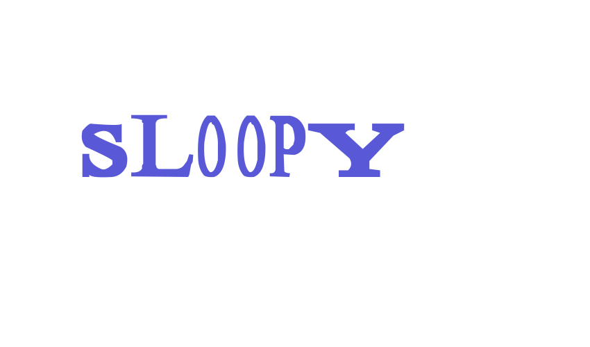 Sloopy Font Download