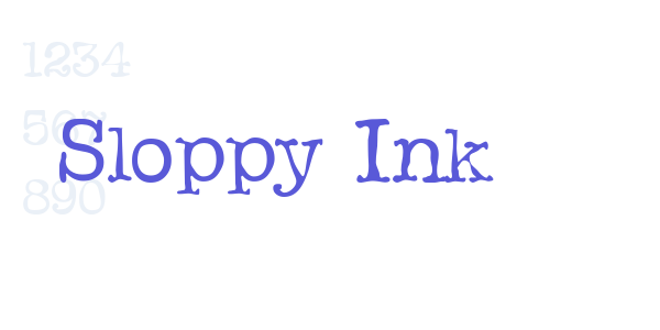 Sloppy Ink font