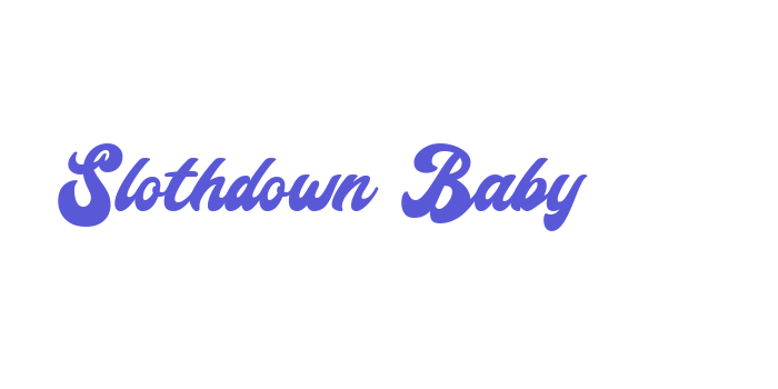 Slothdown Baby Font Download