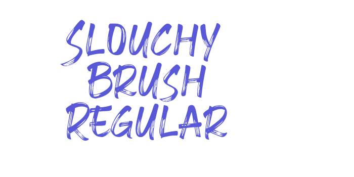 Slouchy Brush Regular Font Download