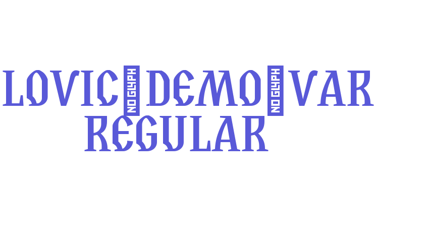 Slovic_Demo_Var Regular Font