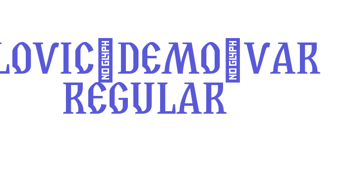 Slovic_Demo_Var Regular Font Download