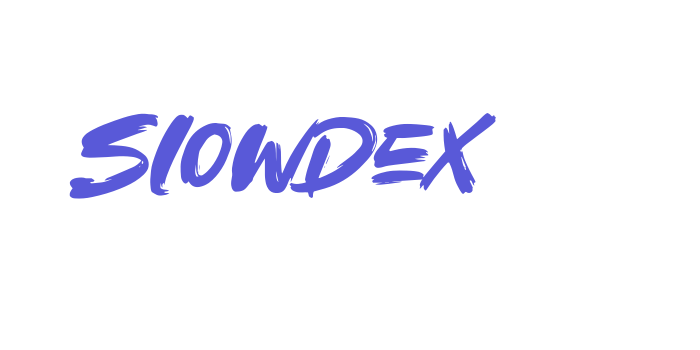 Slowdex Font