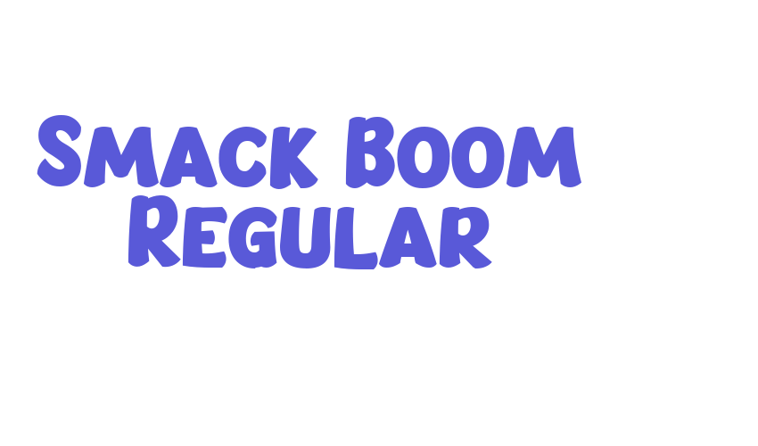 Smack Boom Regular Font