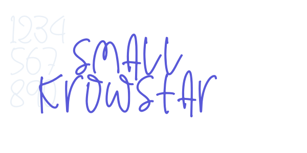 Small Krowstar font