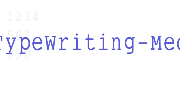 SmallTypeWriting-Medium font free