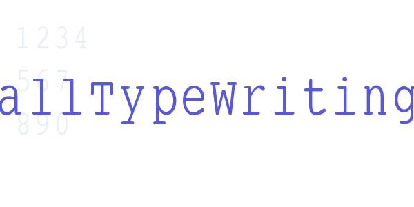 SmallTypeWriting font free