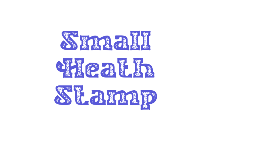 Small Heath Stamp Font Download