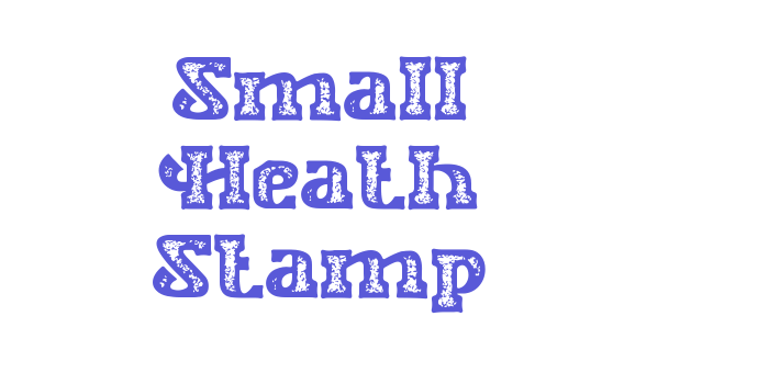 Small Heath Stamp Font Download