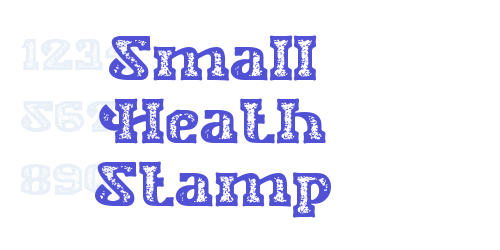 Small Heath Stamp-font-download