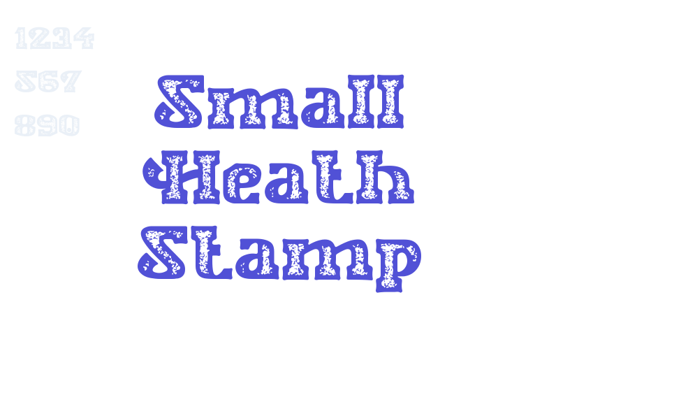 Small Heath Stamp-font-download