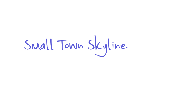 Small Town Skyline Font Download