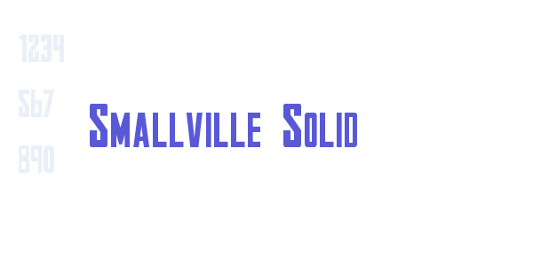 Smallville Solid font