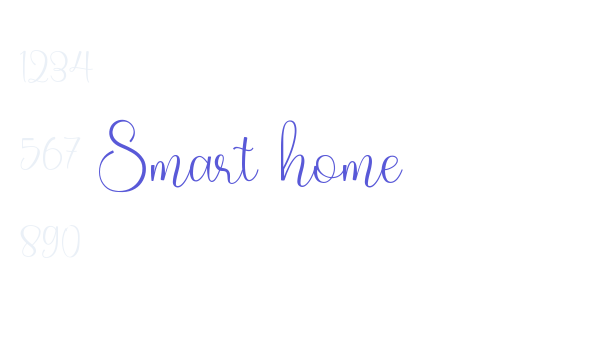 Smart home Font