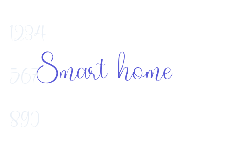 Smart home Font Download