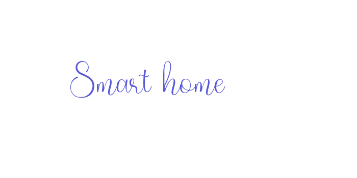 Smart home Font