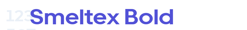 Smeltex Bold-font