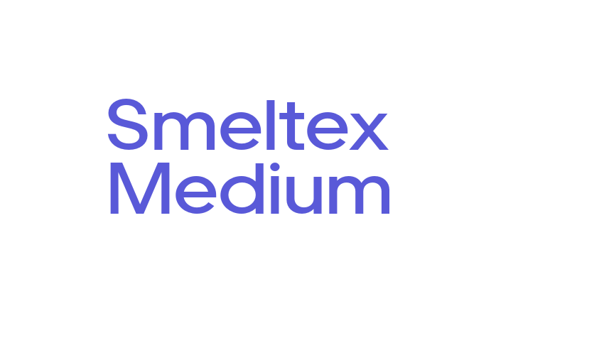 Smeltex Medium Font Download