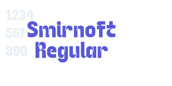 Smirnoft Regular font free